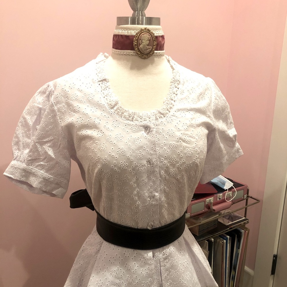 L’Ecole des Femmes nwt dress eyelet cotton
